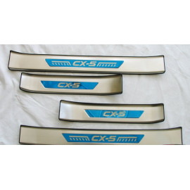 Накладки на пороги mazda CX5 2017-2018